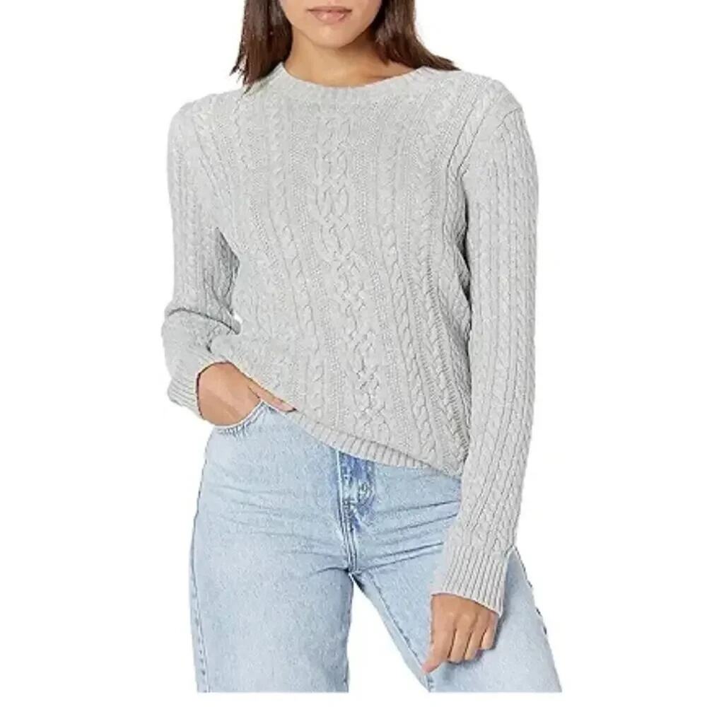 Amazon Essentials Women's Fisherman Cable Long-Sleeve Crewneck Sweater - Picture 5 of 5